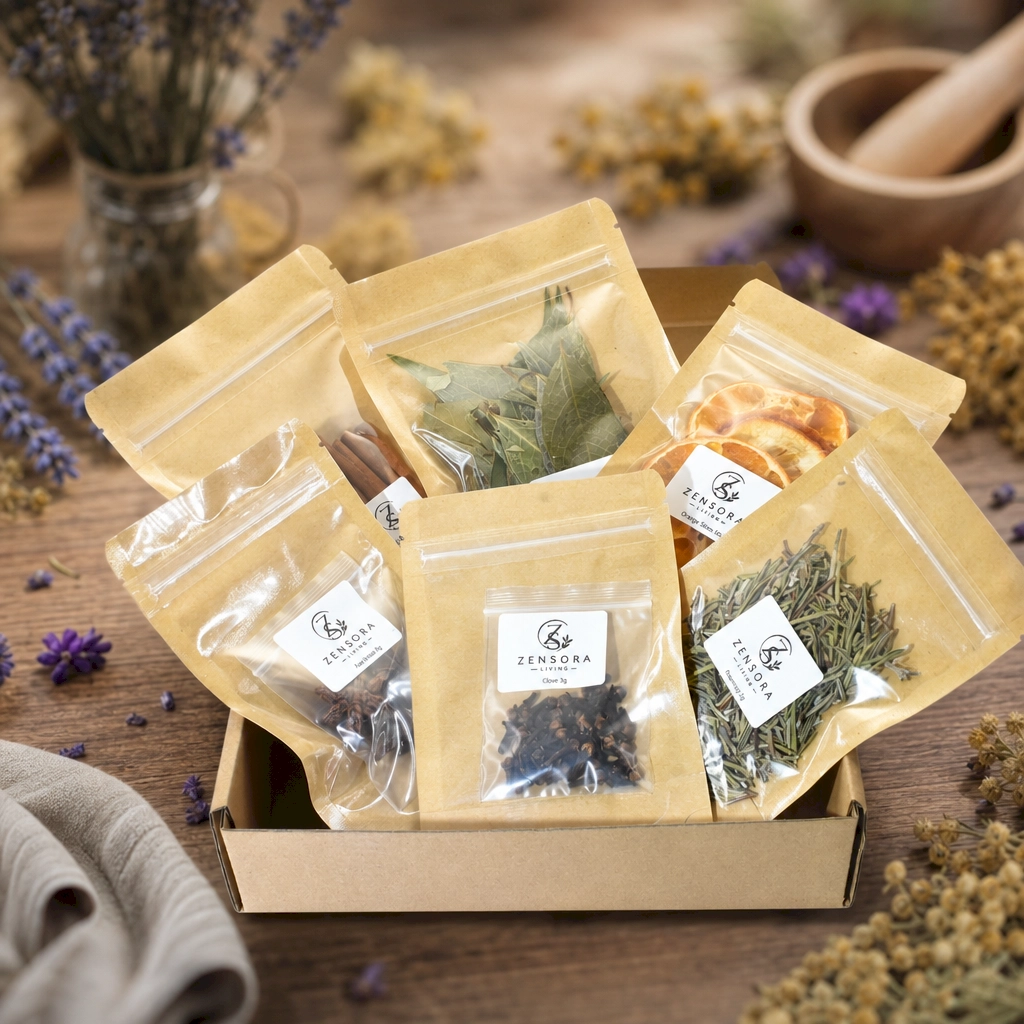 Warming spice aromatherapy gift set warming on ceramic burner with tealight